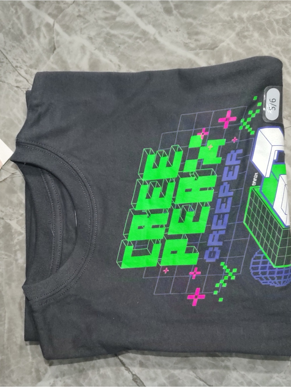 Black 'Core Power Creeper' Graphic Tee